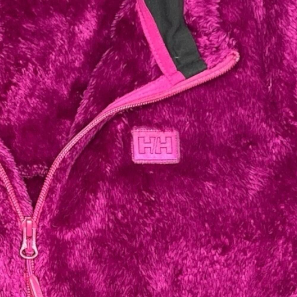 Helly Hansen Magenta Plush Fleece Jacket Women’s Full Zip Warm Outdoor Fits S/M - Picture 3 of 10